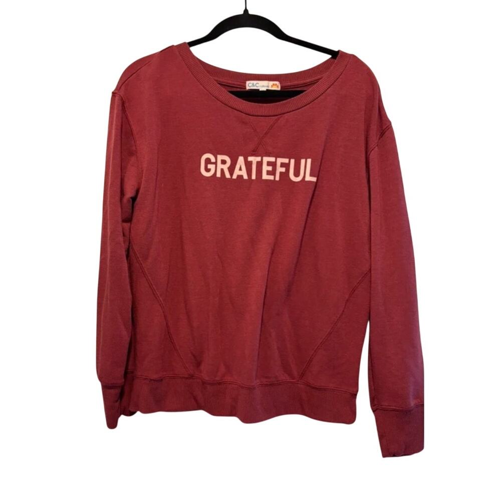 C&C California Grateful Graphic Crewneck Sweatshirt M